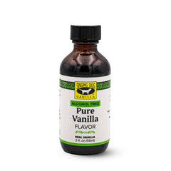 Singing Dog Vanilla alcohol-free bottle pour for dairy-free recipes.
