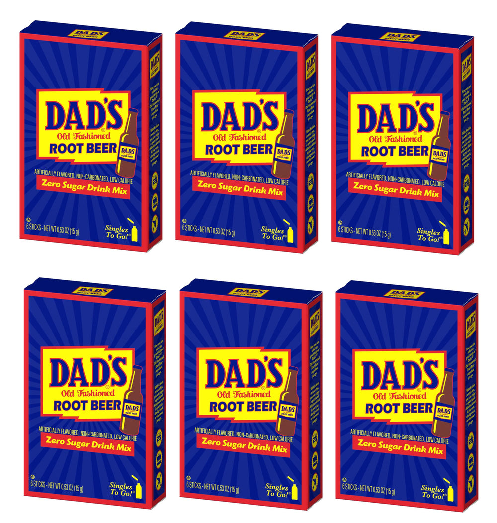SINGLES TO GO! Dad's Old Fashioned Root Beer stick packet for on-the-go refreshment