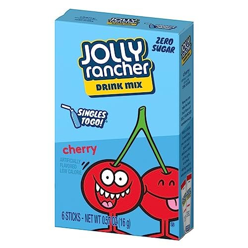 SINGLES TO GO! Cherry drink mix packet for bold on-the-go sweetness and flavor variety.