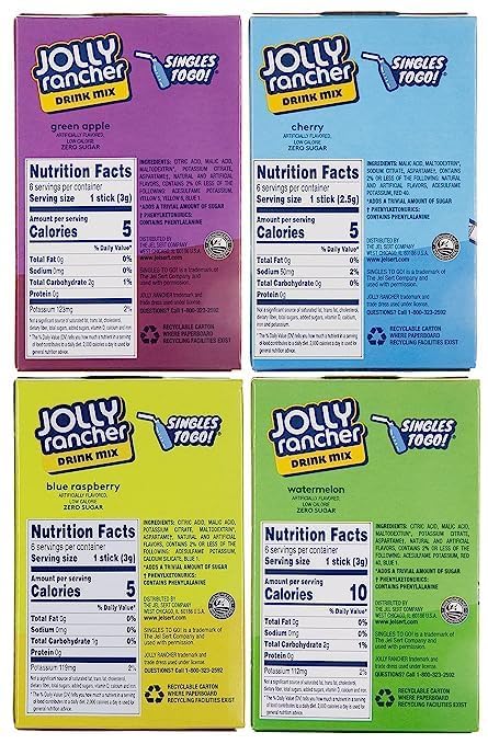 SINGLES TO GO! Green Apple drink mix packet for portable vibrancy and easy hydration.