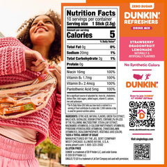 Compact Dunkin Refreshers box for travel-friendly flavor on the move.