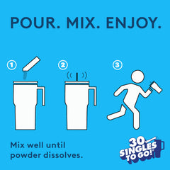 Singles To Go Jolly Rancher Blue Raspberry stick emphasizes low-calorie hydration options.