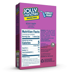 SINGLES TO GO! Jolly Rancher Green Apple boxes stacked for bulk flavor on hand.