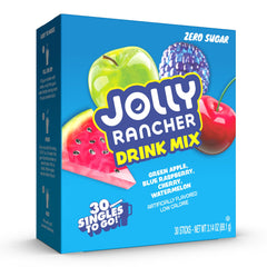 Singles To Go Jolly Rancher sticks close-up for convenient on-the-go hydration.