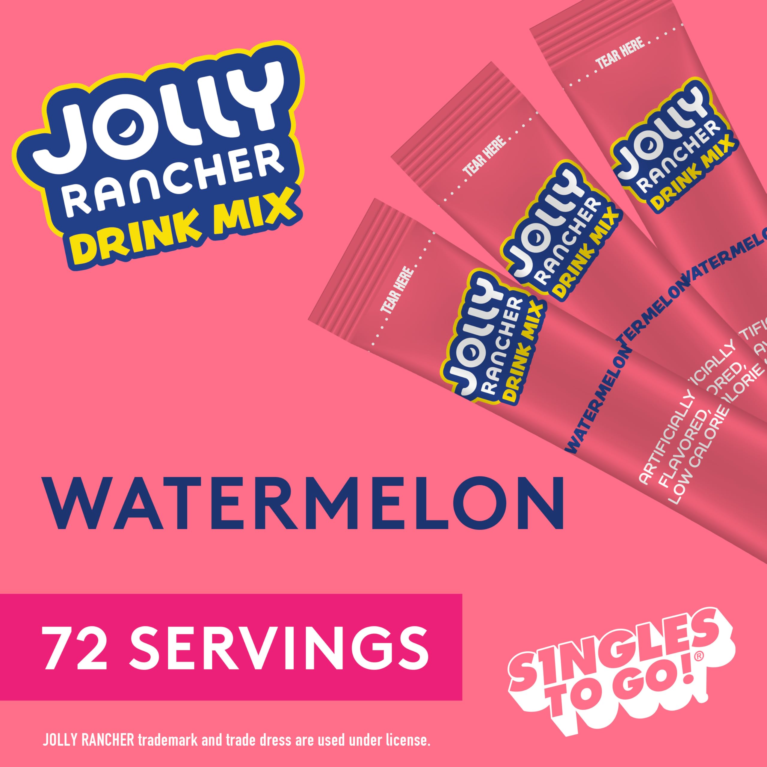 SINGLES TO GO! Jolly Rancher Watermelon boxes ready for quick hydration at home or school.