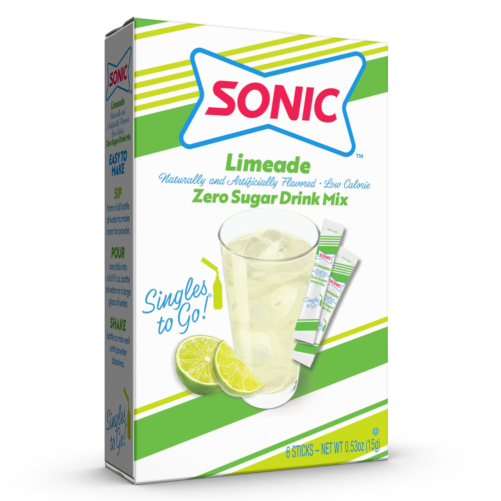 SINGLES TO GO! Limeade on-the-go usage, perfect for car rides or desk breaks.