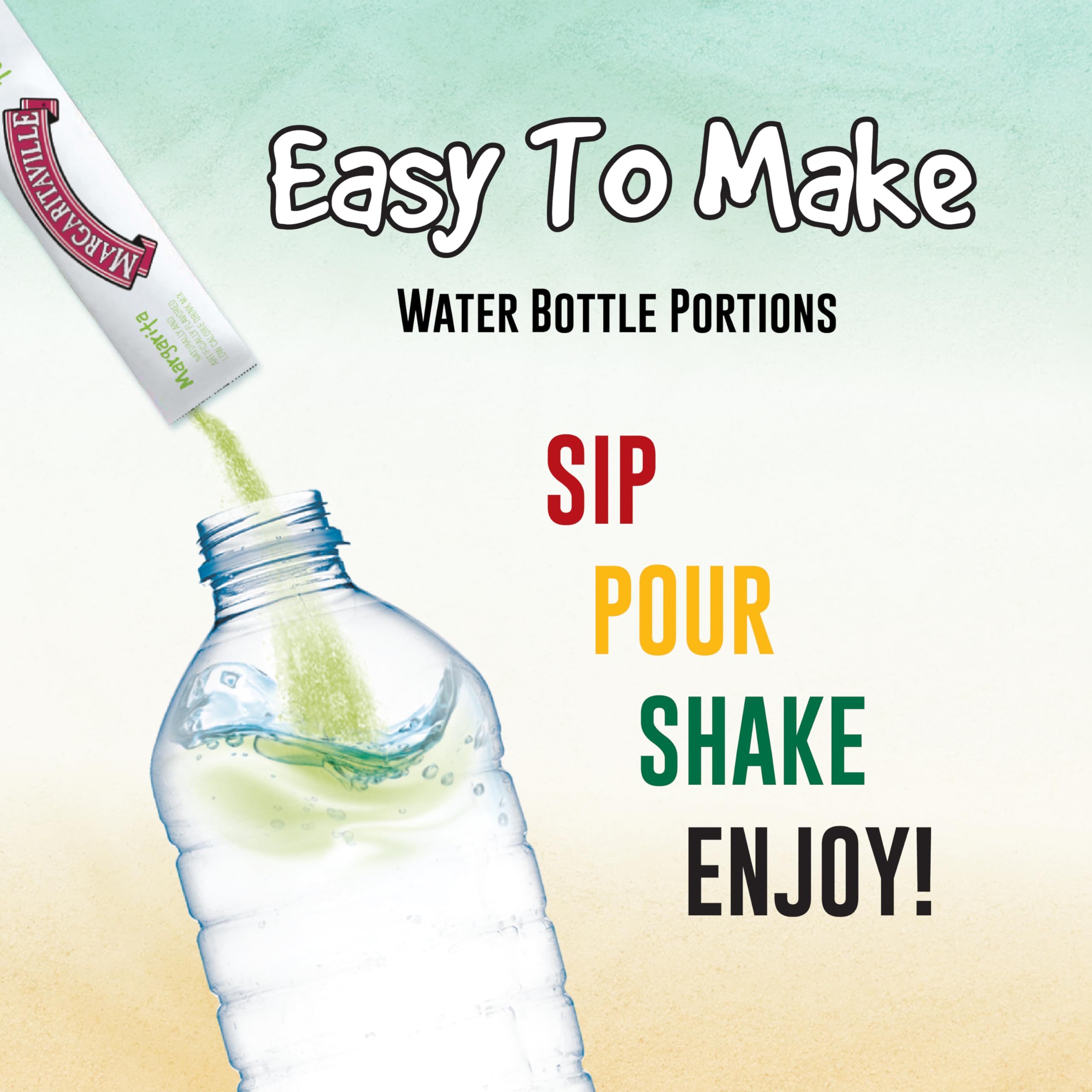 Margaritaville four flavors lineup, vibrant colors and aroma.