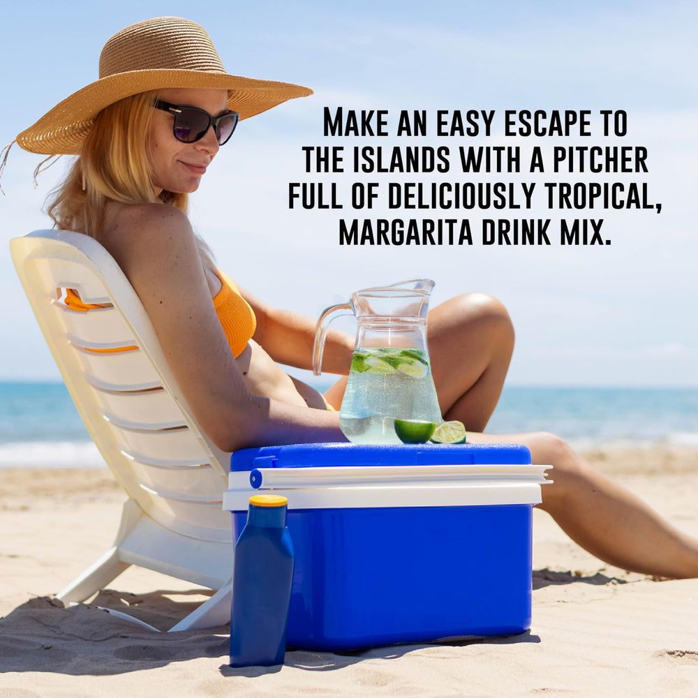 Margarita and Pina Colada flavors offer tropical, alcohol-free options for gatherings.
