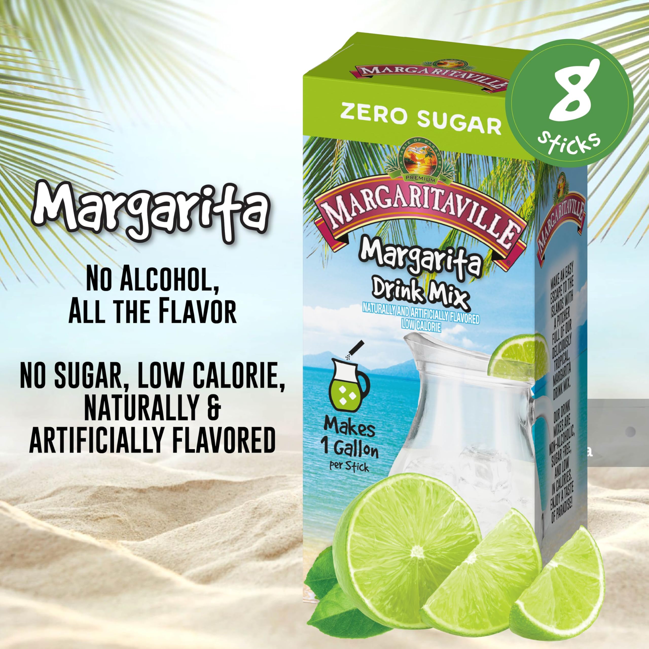 Strawberry Daiquiri flavor from Margaritaville sticks delivering bright fruit aroma.