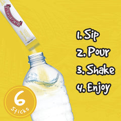 Margaritaville SINGLES TO GO glass with pina colada mix ready to sip.