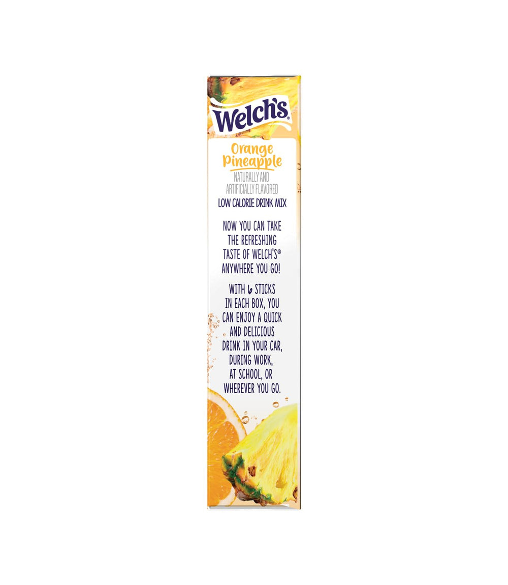 On-the-go bag with Welch's drink mix for quick refreshment.