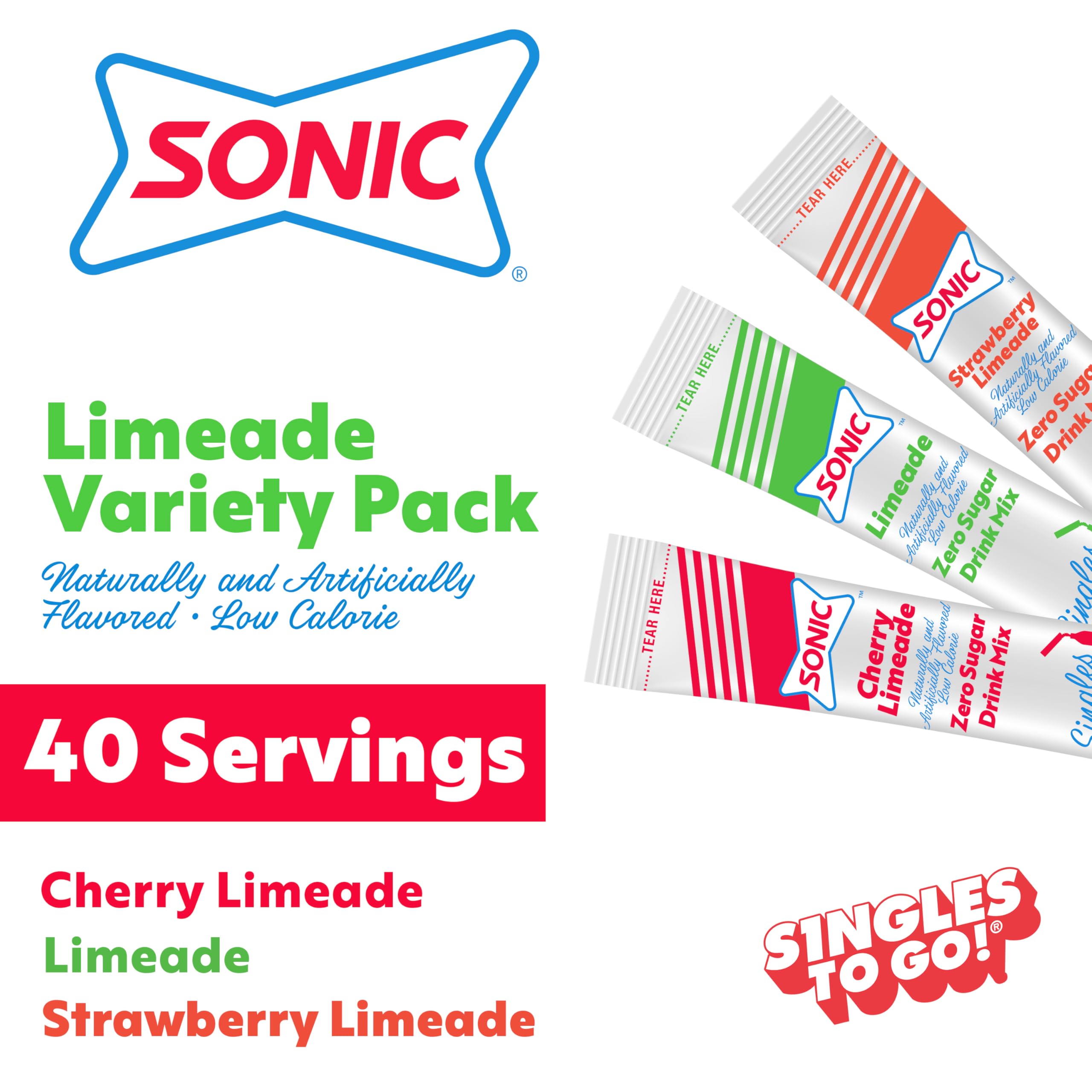 SINGLES TO GO packets poured into water bottle for flavor