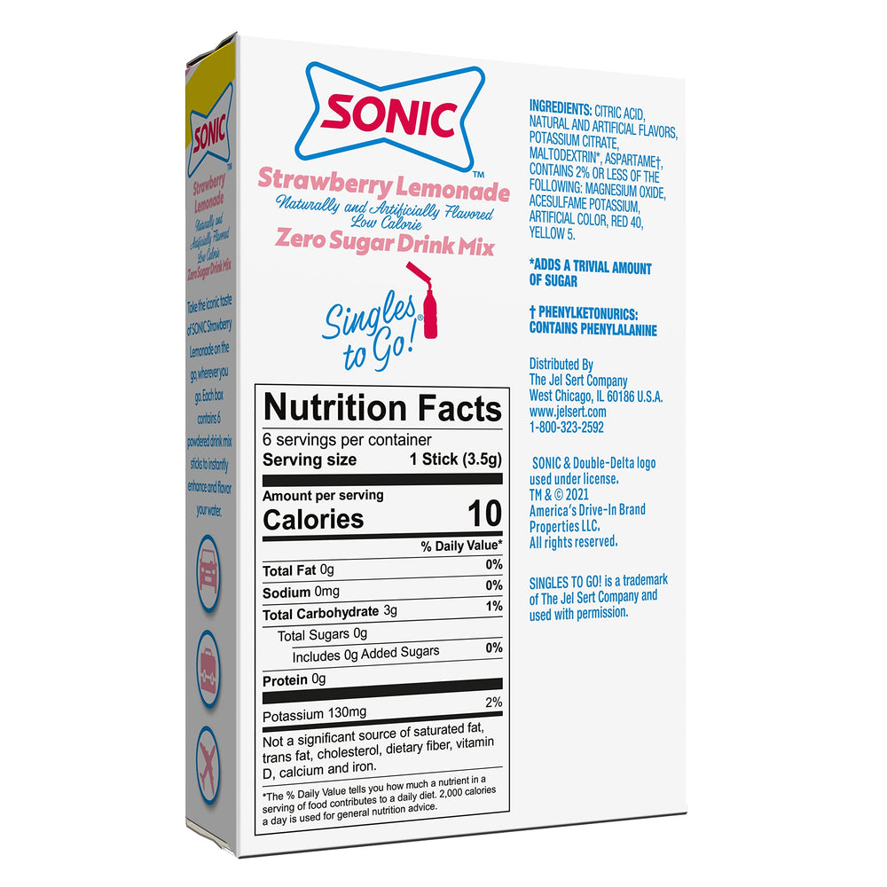 SINGLES TO GO! Sonic Variety Pack in cooler or bag for convenient refreshment anywhere.