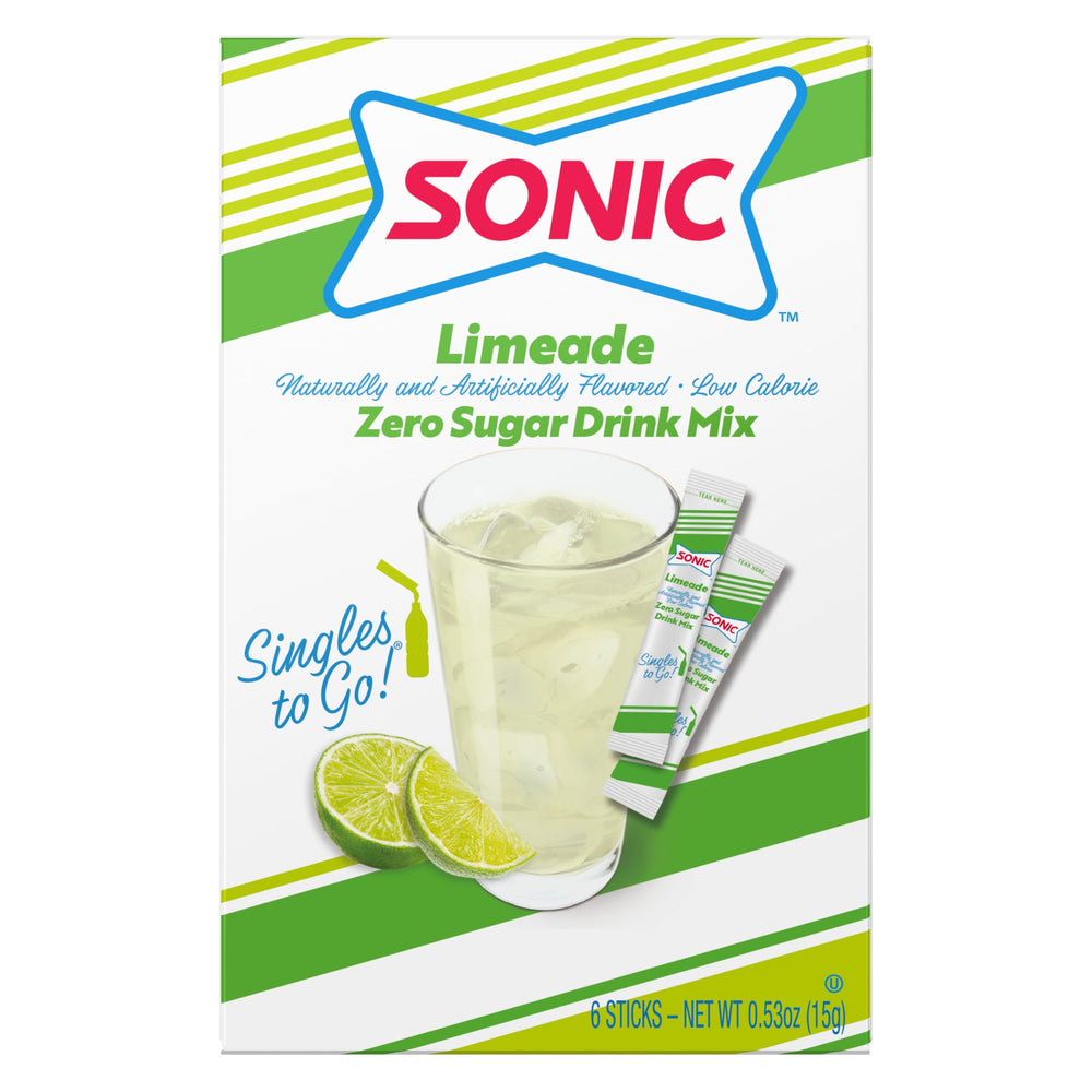 SINGLES TO GO! Sonic Strawberry Lemonade packet with bright tang