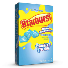 Starburst blue raspberry added to water bottle for quick hydration flavor.
