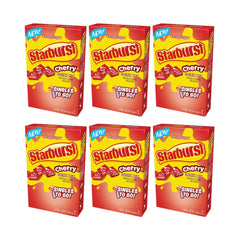 SINGLES TO GO Starburst Cherry box front highlighting convenient, sugar-free hydration on the go.