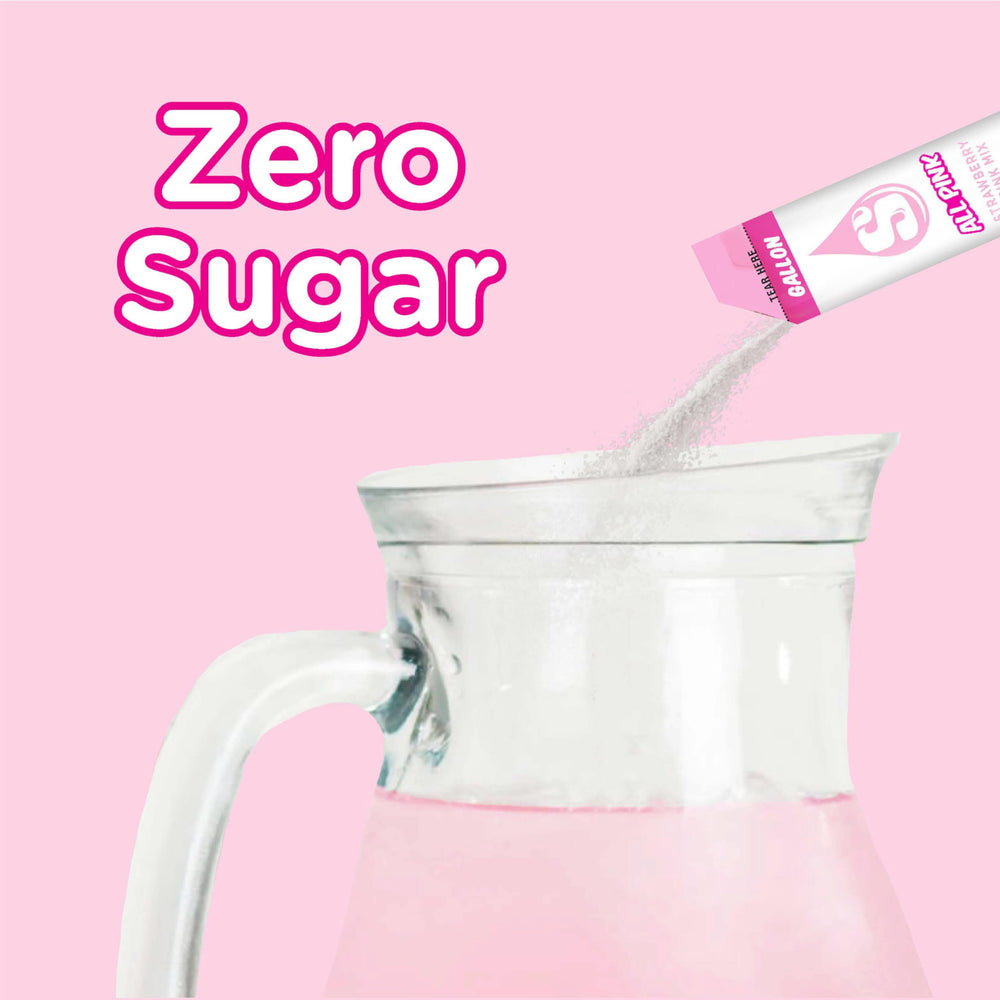 Zero sugar Starburst Gallons To Go label on vibrant drink bottle.