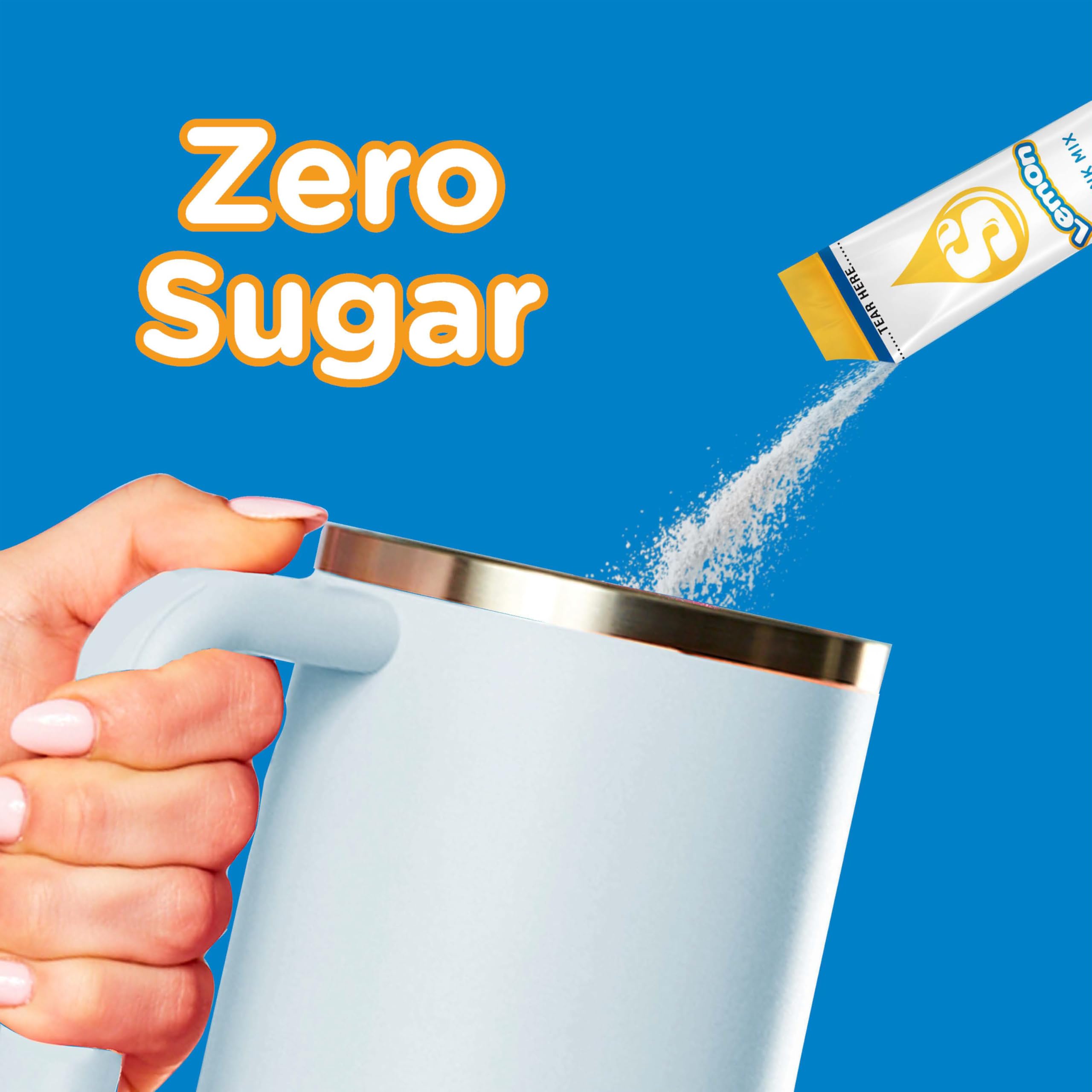 SINGLES TO GO Starburst Lemon glass with water shows easy, tasty mix