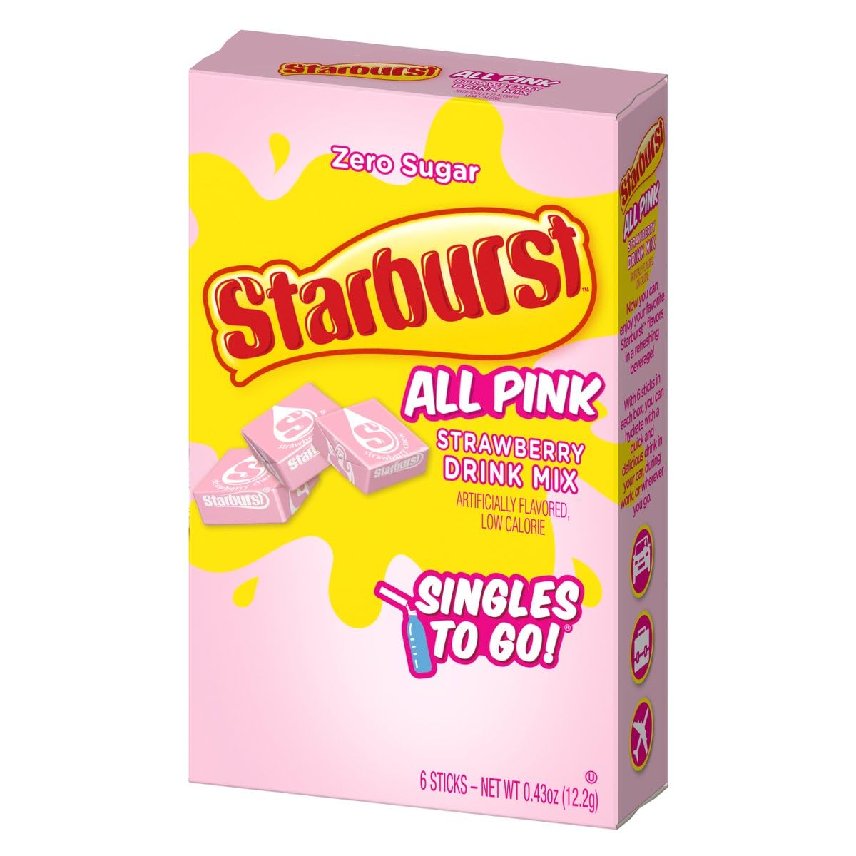 SINGLES TO GO! Starburst variety pack all flavors visible, ideal for choosing a favorite.