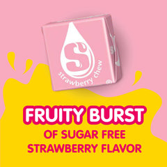Starburst Singles To Go zero sugar strawberry in a glass ready to sip.