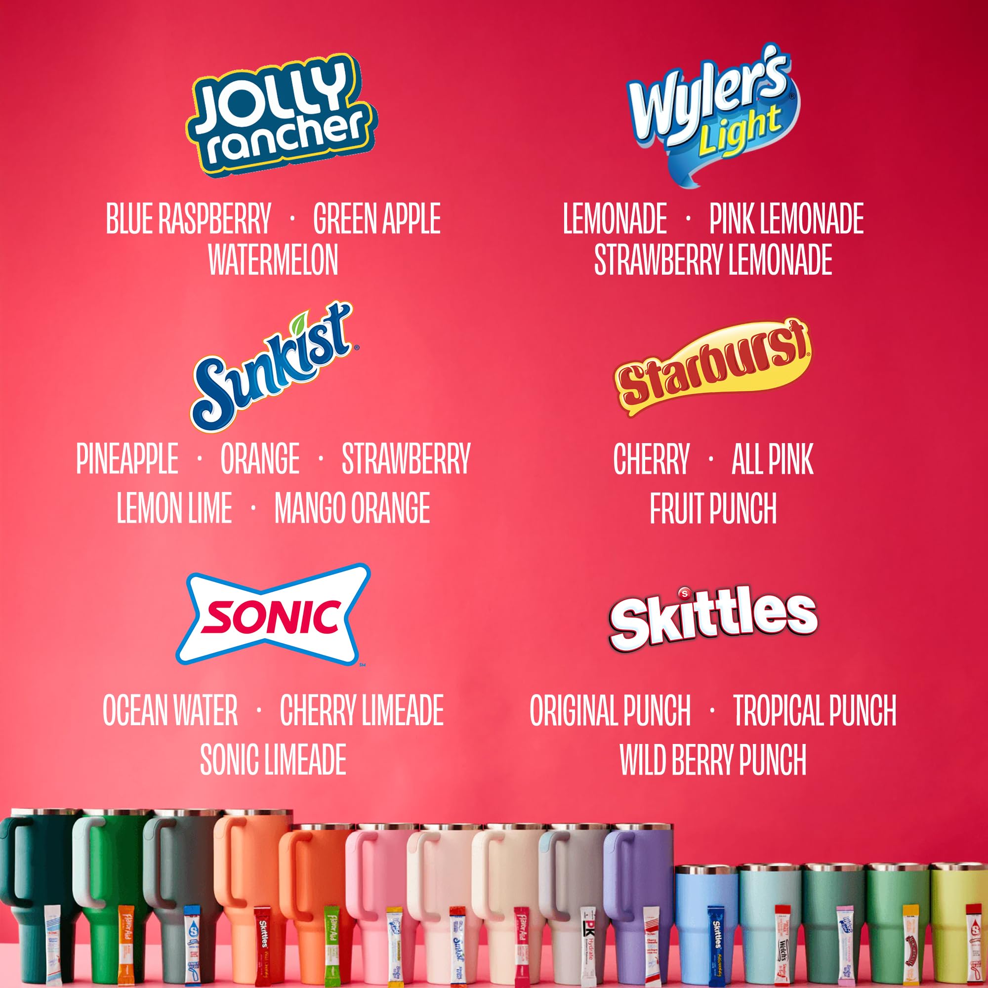 SINGLES TO GO! sugar-free water enhancer for low-calorie flavoring.