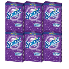 Singles To Go Sunkist grape packet ready to pour into a water bottle for on-the-go flavor.