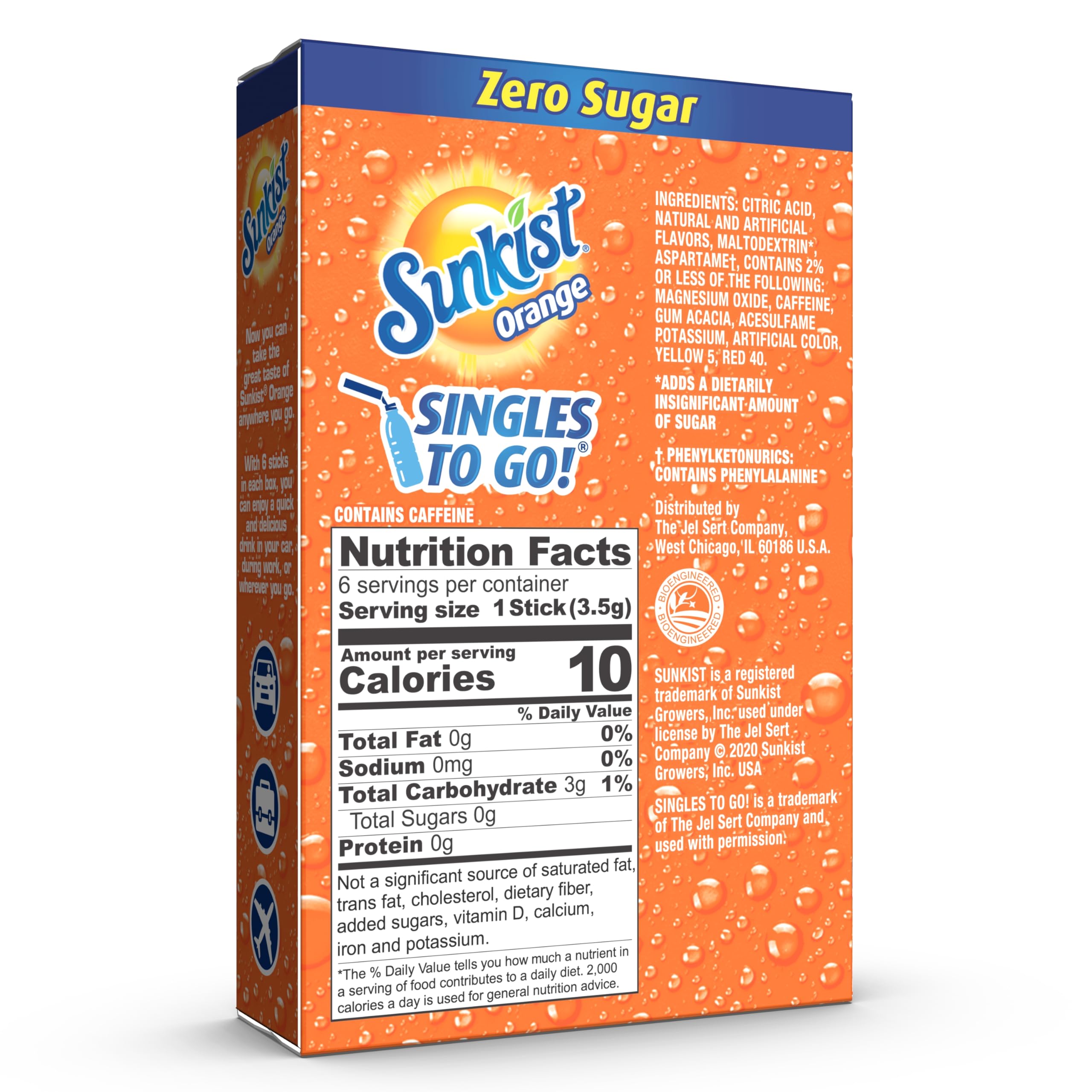 SUNKIST lemon-lime packet enhances hydration with bright citrus flavor