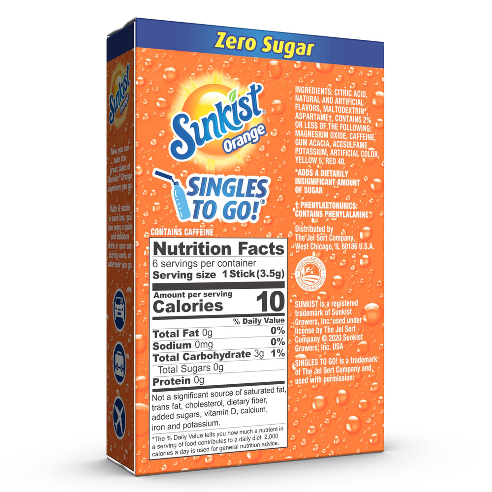 SUNKIST lemon-lime packet enhances hydration with bright citrus flavor