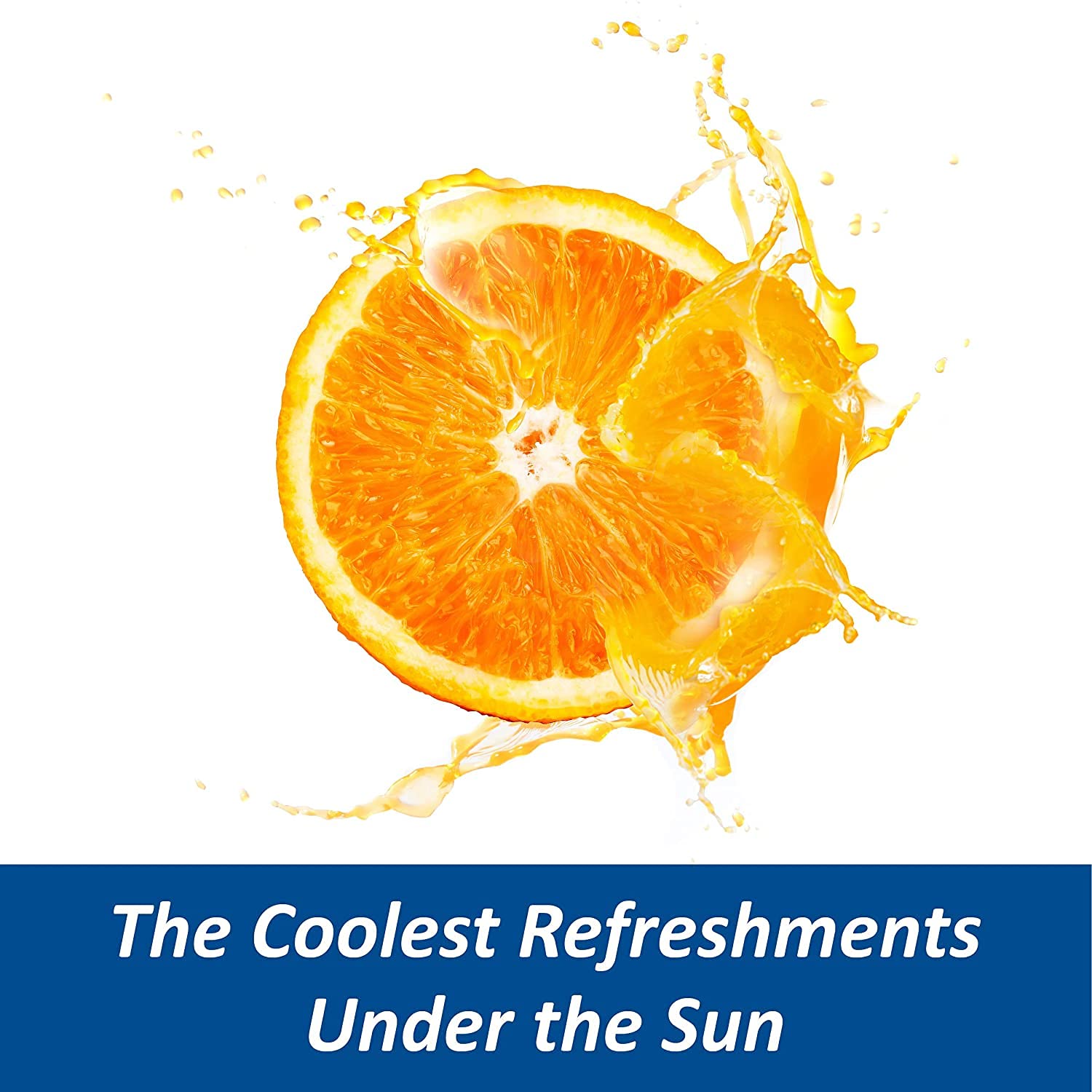 SINGLES TO GO Sunkist orange pour-into-water image demonstrating easy drink preparation.