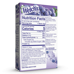 Welch's grape packets make flavoring water easy anywhere.