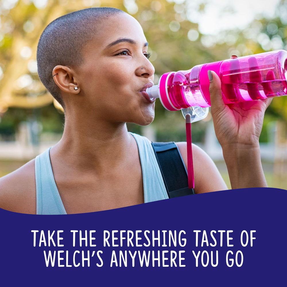 Welch's Singles To Go! naturally flavored, sugar free.