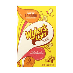 Boxed Wyler's Light Banana drink mix for travel.