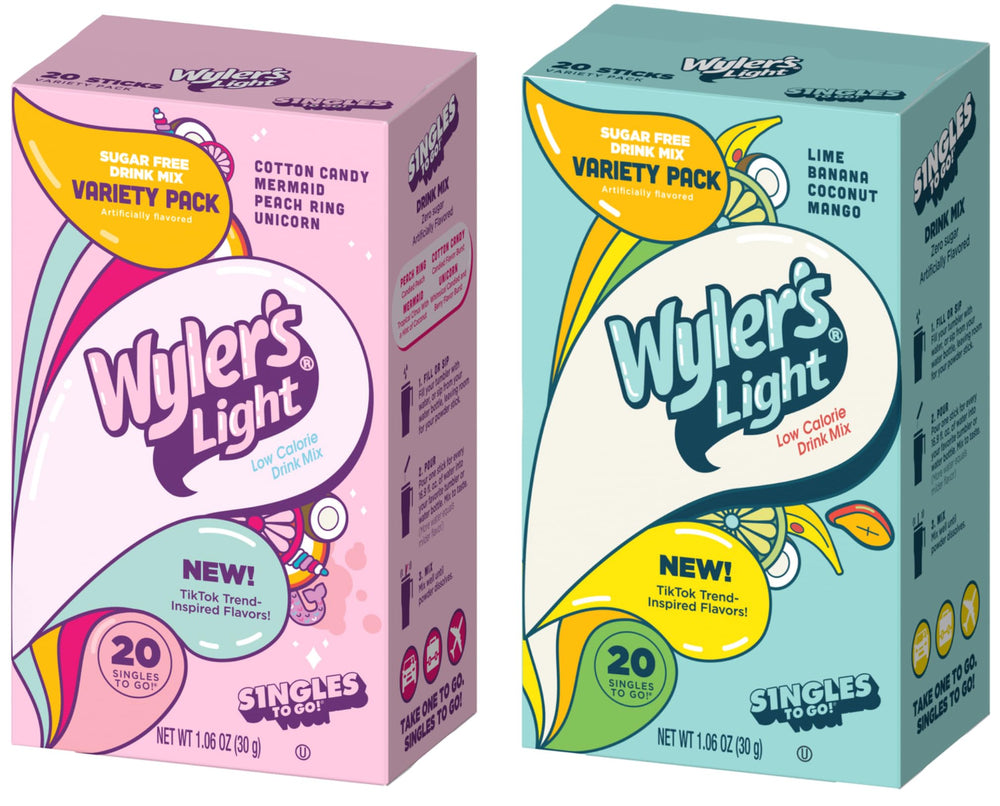 Wyler's Light TikTok Bundle pink pack packaging ideal for summer gatherings