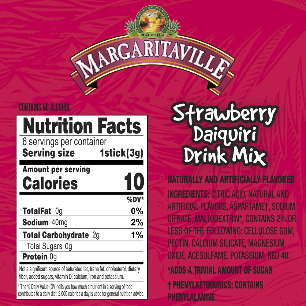 SINGLES TO GO Margaritaville 72 servings multipack ideal for home or travel