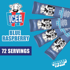 SINGLES TO GO! ICEE blue raspberry individual packets for portable flavor.