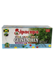 SIPACUPA Anamu Tea box front showing 24 caffeine-free bags for a daily herbal ritual