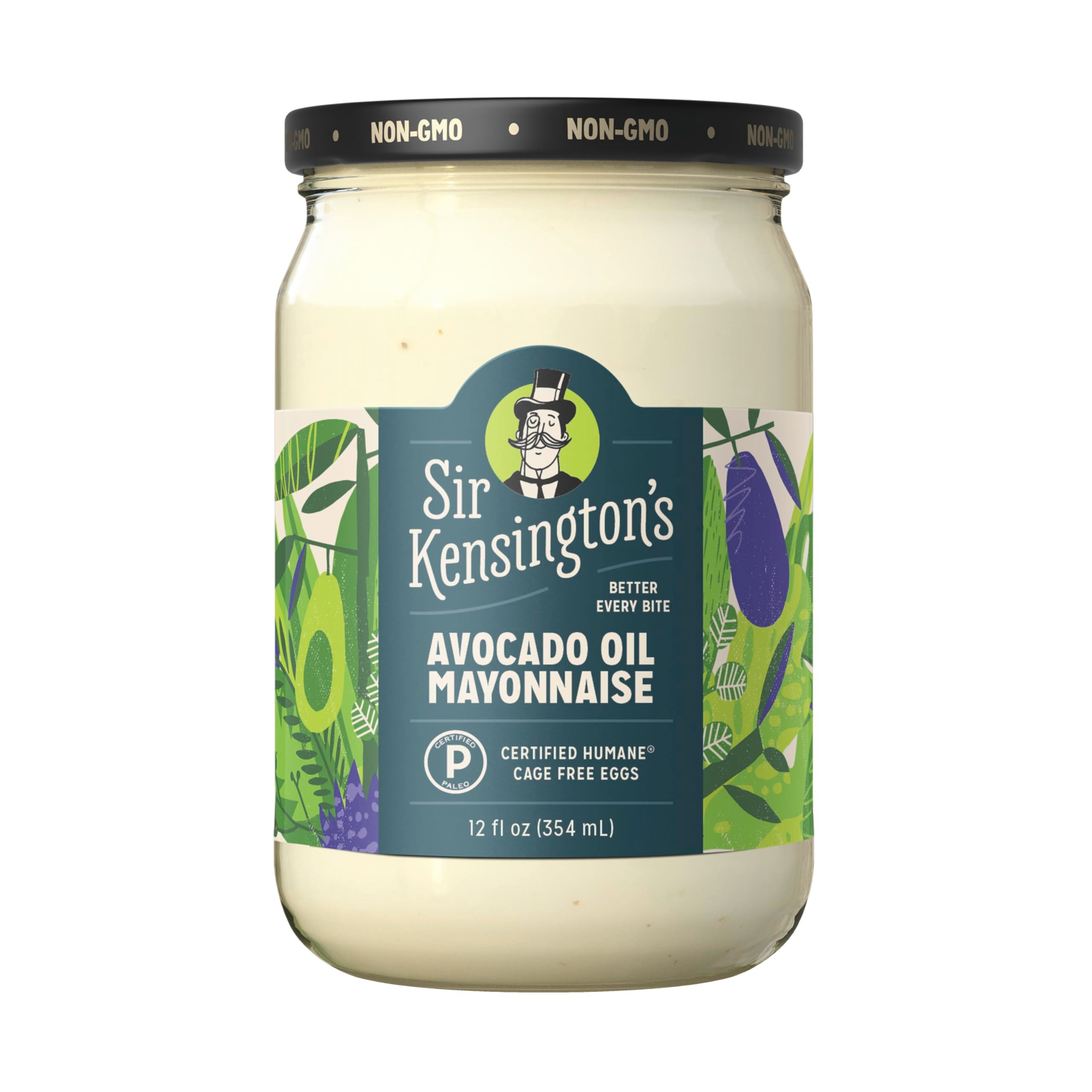 Sir Kensington's Avocado Oil Mayo bottle highlighting keto-friendly, gluten-free mayo.