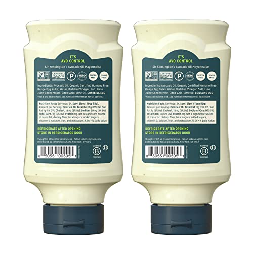 Pour shot of Sir Kensington's Avocado Oil Mayo ready for dressings.