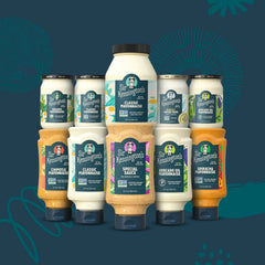Close-up of the creamy texture of Sir Kensington's Avocado Oil Mayo.