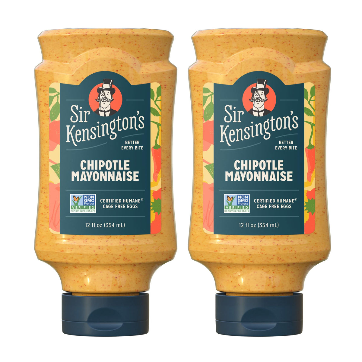 Sir Kensington's Chipotle Mayo – 2 Count, Gluten Free, Non-GMO Project Verified, Shelf-Stable 12 oz