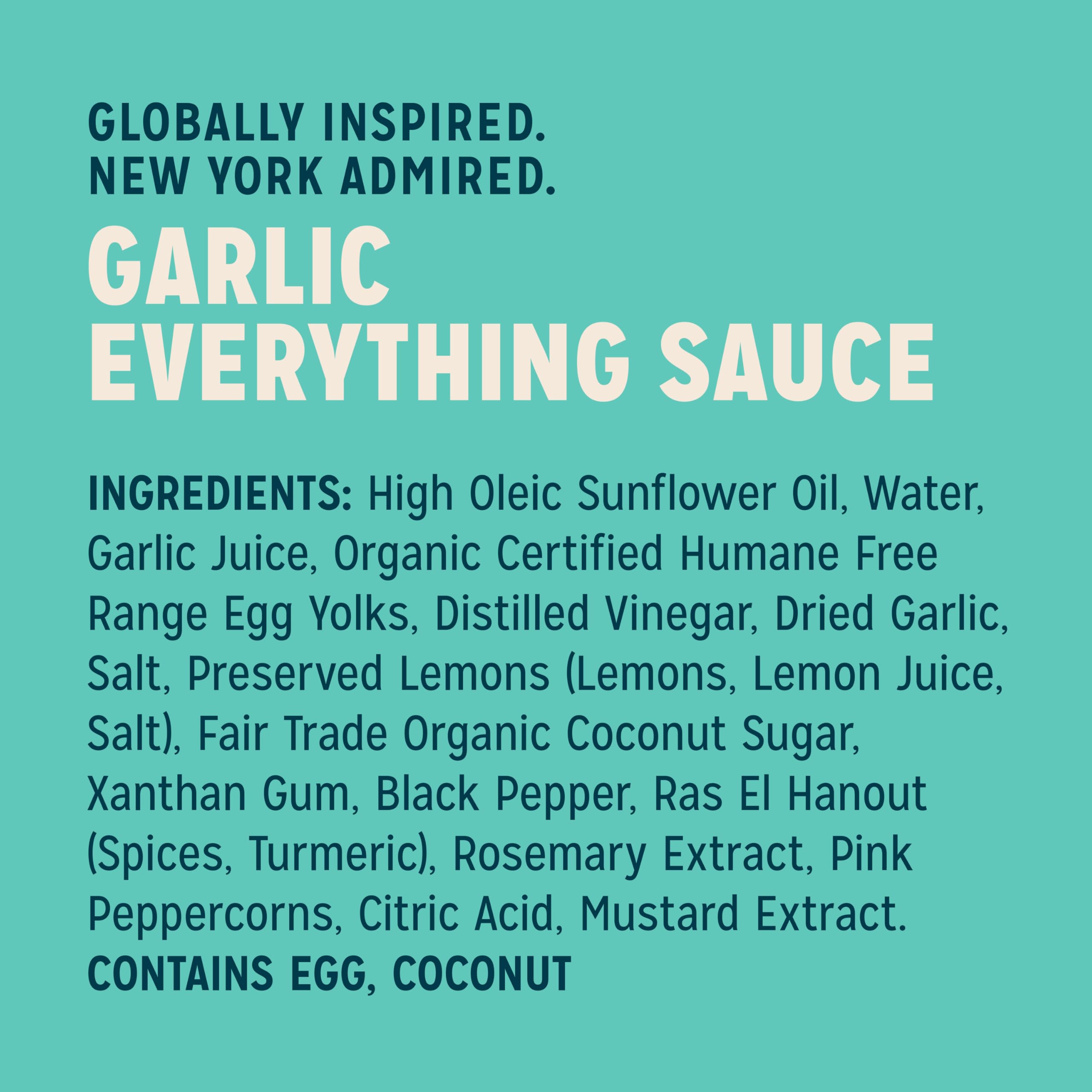 Shelf-stable pantry-friendly bottle from Sir Kensington's Everything Sauce.