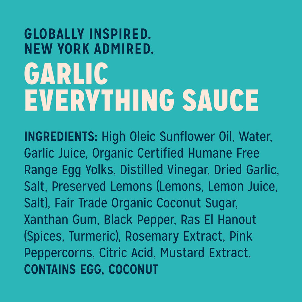 Shelf-stable pantry-friendly bottle from Sir Kensington's Everything Sauce.