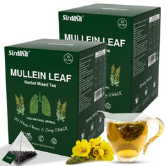 SIRDIKA Mullein tea bags for lungs, soothing breathing comfort