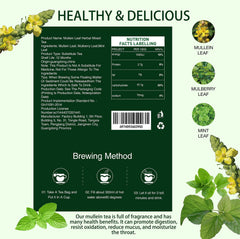 SIRDIKA Mullein tea with mint leaves for refreshing aroma