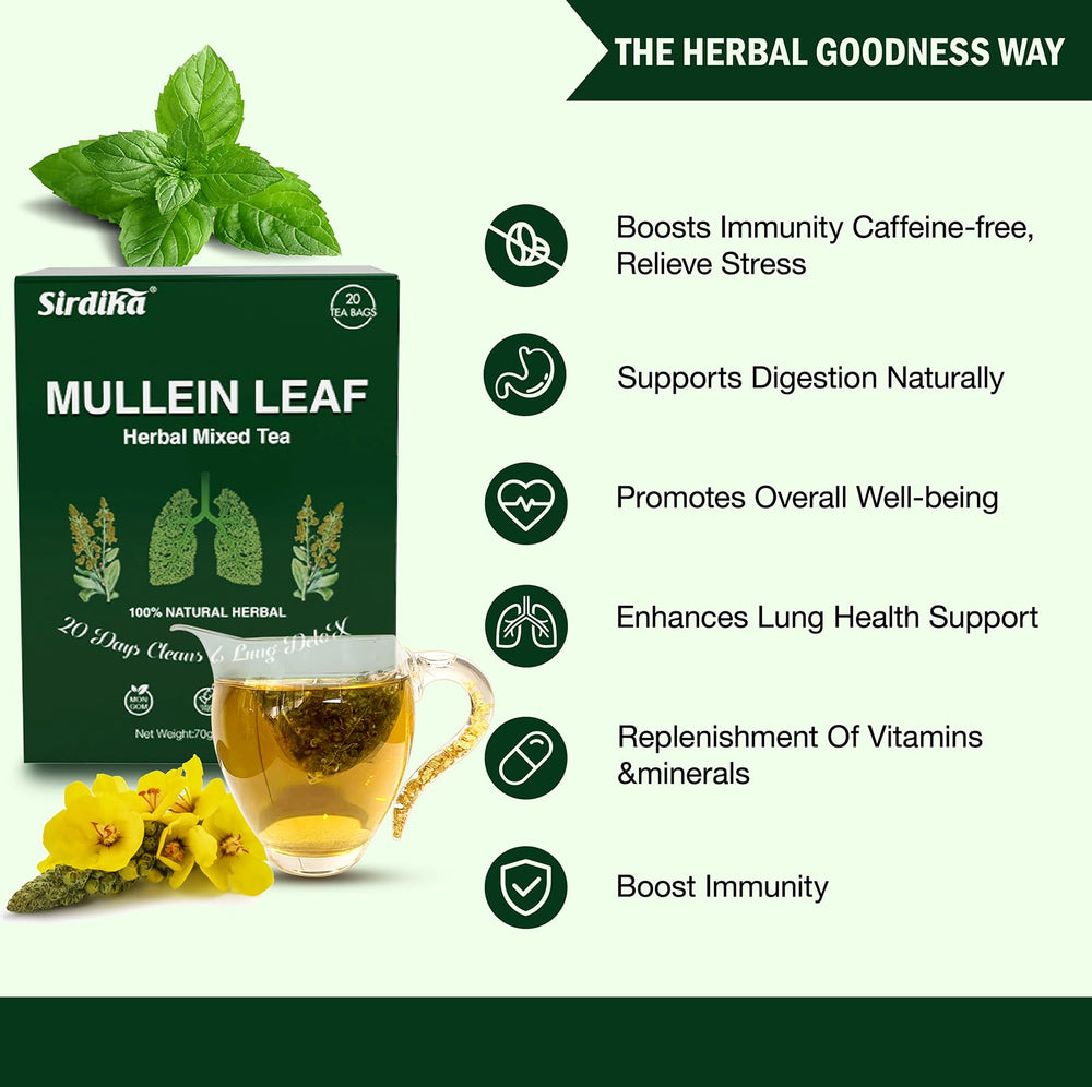 SIRDIKA Wild-harvest blend highlighting natural herbal tea with no fillers