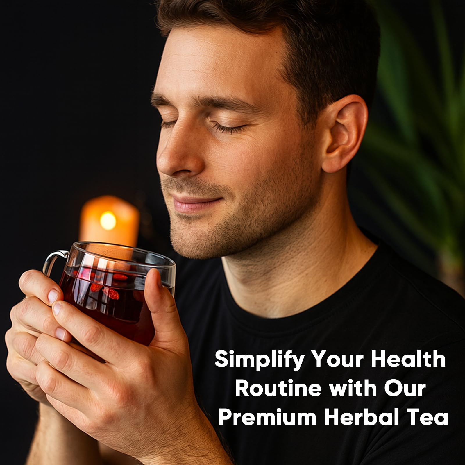 SIRDIKA Kidney Tea Formula brewed cup showing rich color and aroma