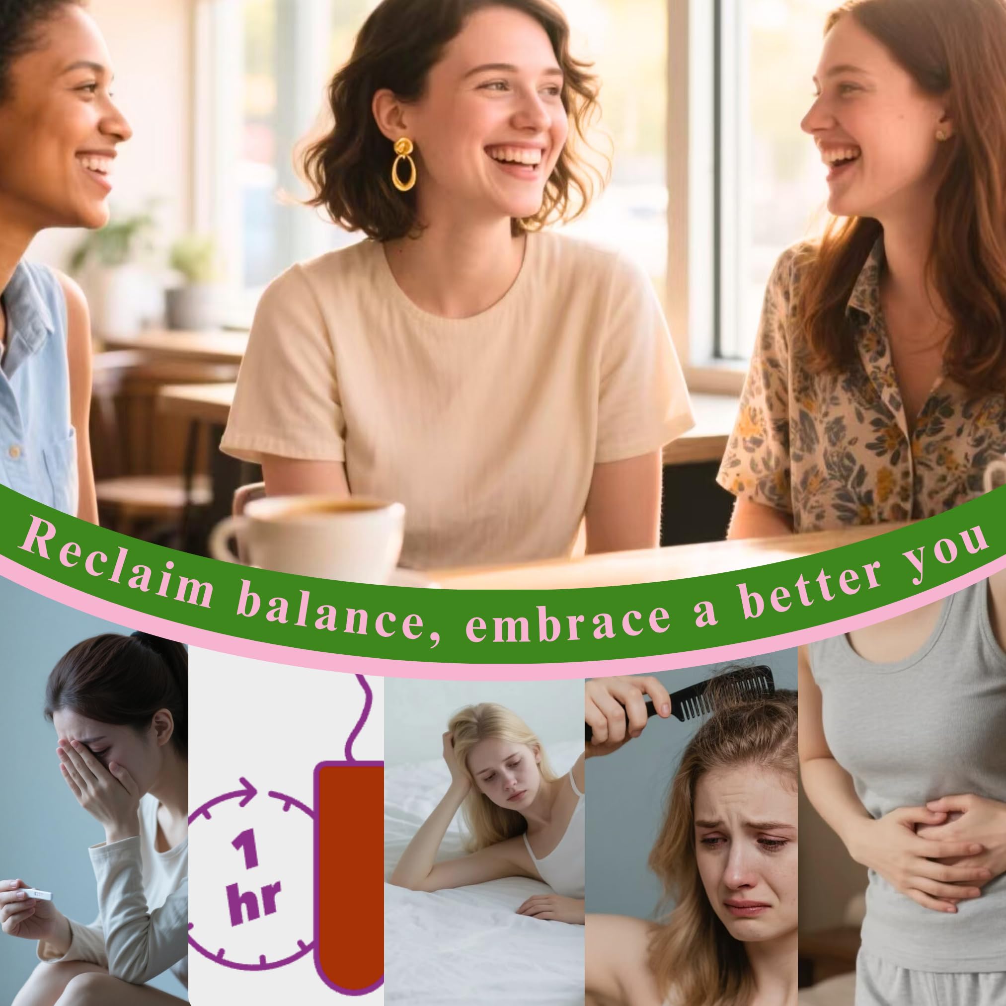 Siyolaherb Fibroid Tea organic ingredients display for natural care.