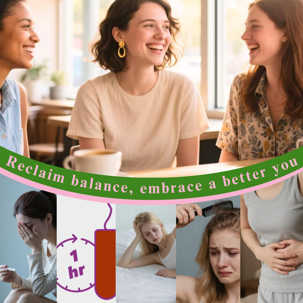 Siyolaherb Fibroid Tea organic ingredients display for natural care.