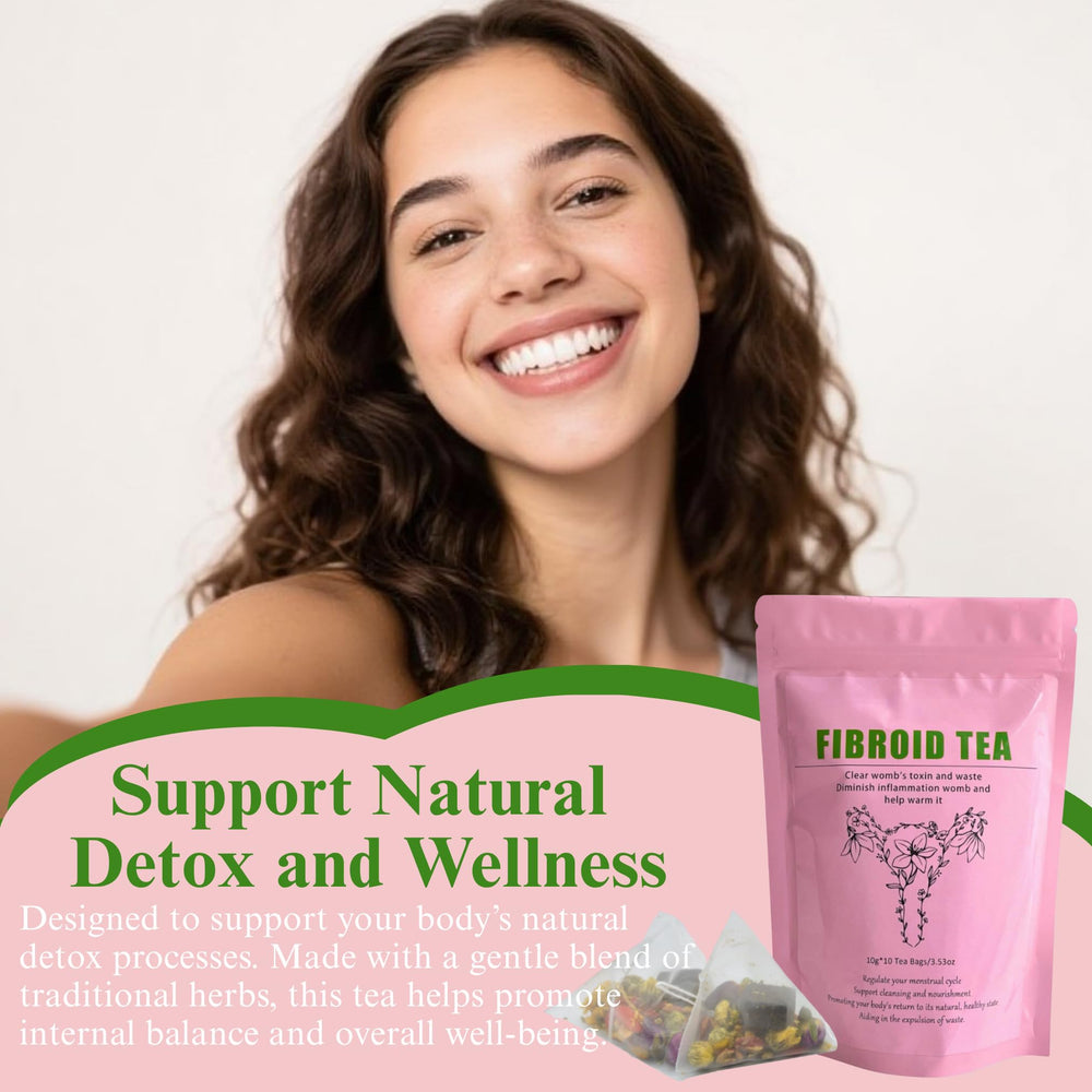 Siyolaherb Fibroid Tea rose-flavored blend close-up for gentle taste.