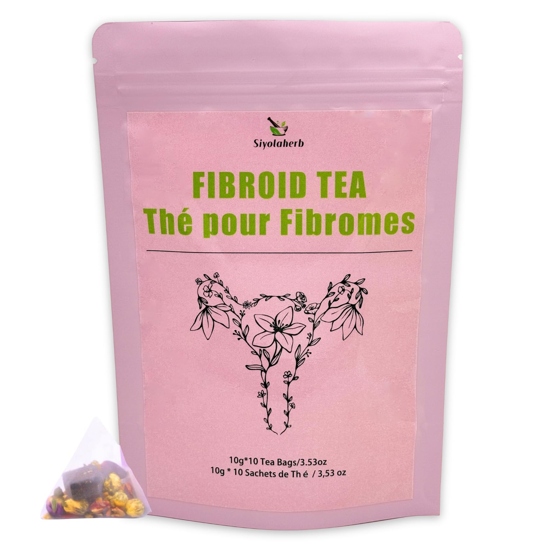 Siyolaherb Fibroid Tea rose aroma and brown sugar for comforting flavor.